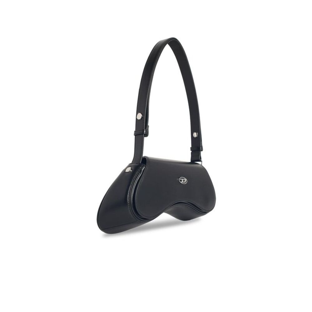 Diesel 'Play Crossbody' Black Leather Bag Women - Picture 2 of 3